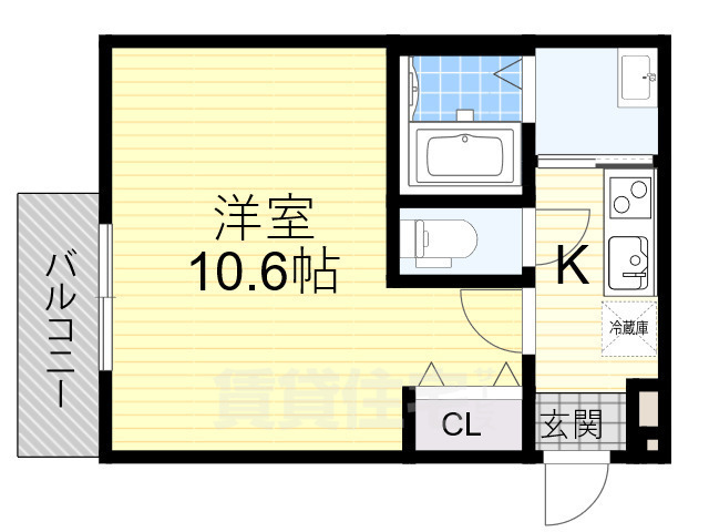 堺市堺区今池町のアパートの間取り