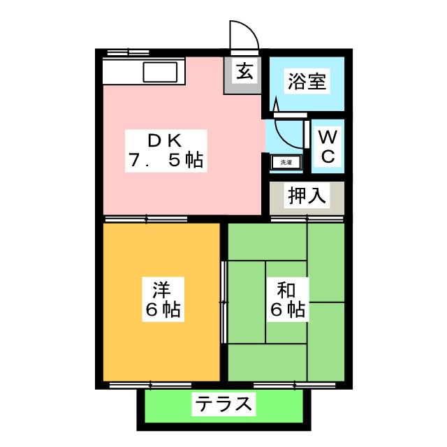 フォーブルイトーＡの間取り