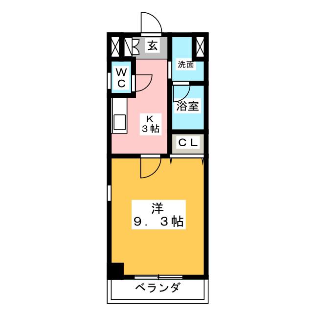 レージュ高畑Iの間取り