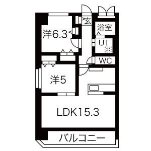 Lotus覚王山の間取り