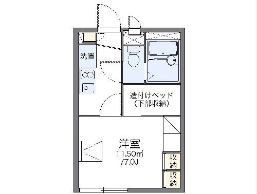 レオパレス宮前の間取り