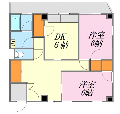 広島市佐伯区五日市中央のマンションの間取り