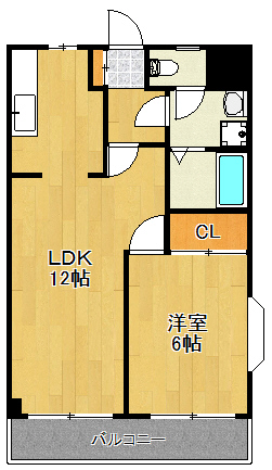 横浜市港北区日吉本町のマンションの間取り