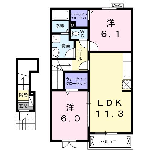 【フェルト　プラース　Ｂの間取り】