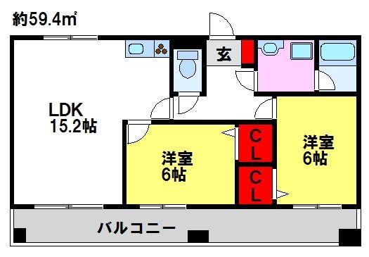 【E.POPULARの間取り】