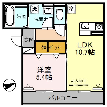 D-roomフォルチェの間取り