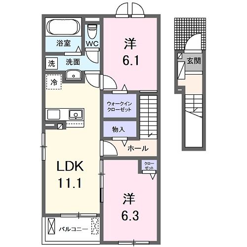 【ビバアヴニールIIの間取り】