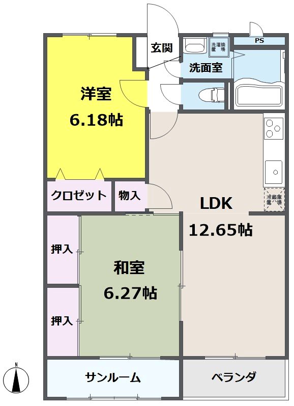 サニーガーデンの間取り