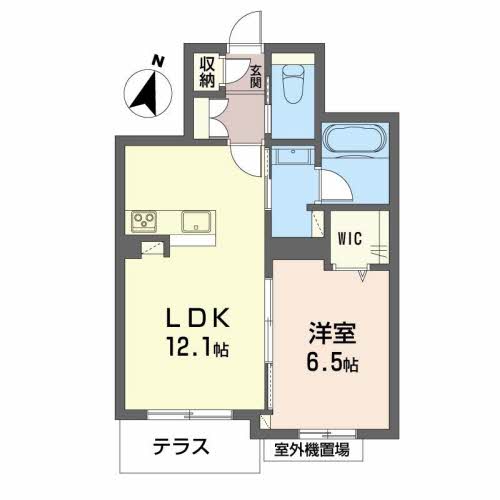 高知市鷹匠町のマンションの間取り