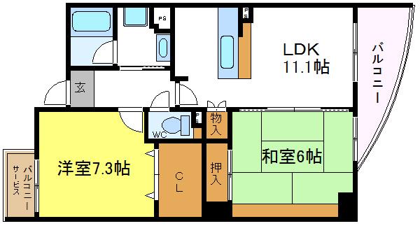 サンヴァレンティアの間取り