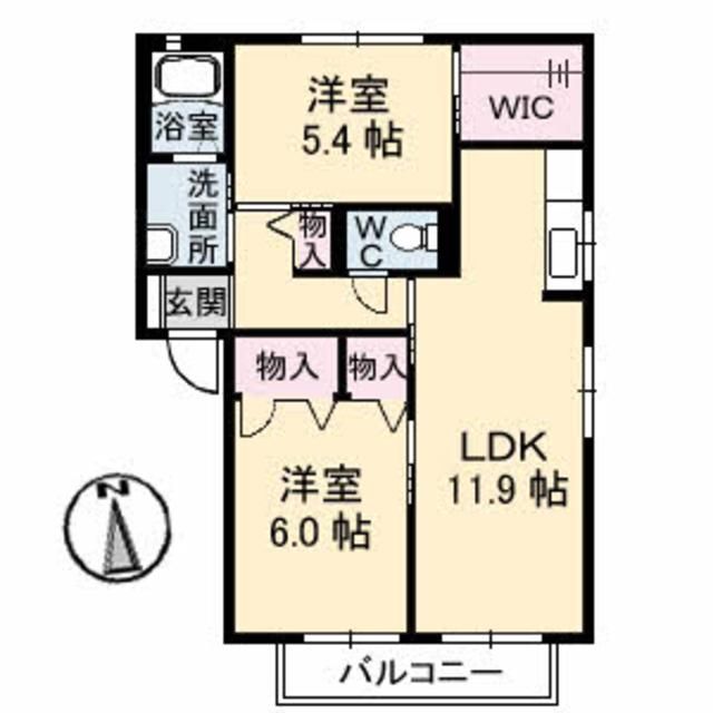 べアーレ　Ｃ棟の間取り