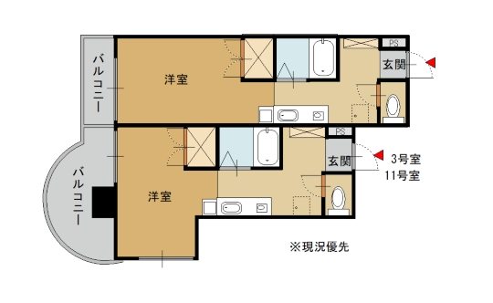 アピスカワイの間取り