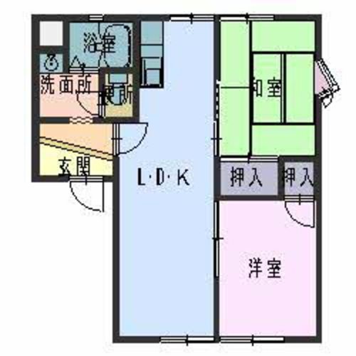 揖保郡太子町東保のアパートの間取り