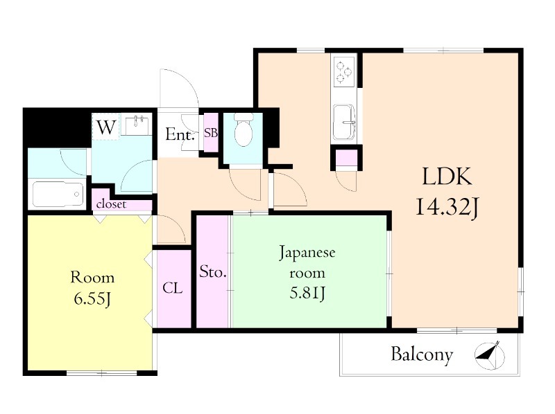 パストラル西府の間取り