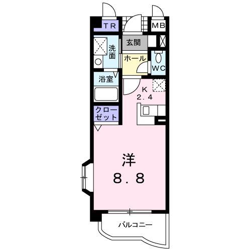 東広島市西条大坪町のマンションの間取り