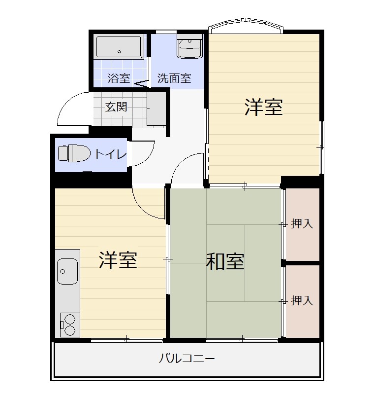 ハイツリバティーの間取り