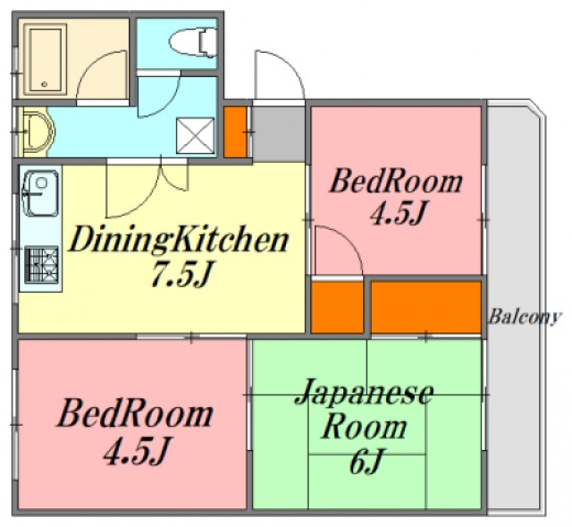 廿日市市串戸のマンションの間取り