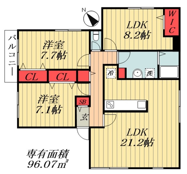 船橋市海神のアパートの間取り