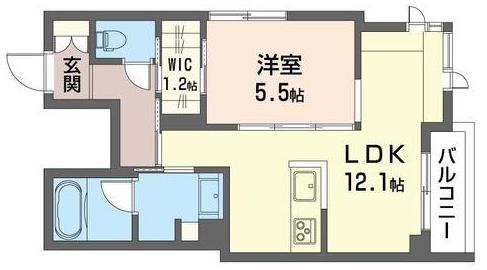 さいたま市浦和区常盤のマンションの間取り