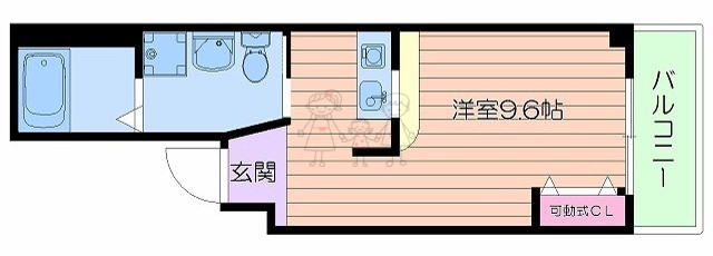 【大阪市阿倍野区阿倍野筋のマンションの間取り】