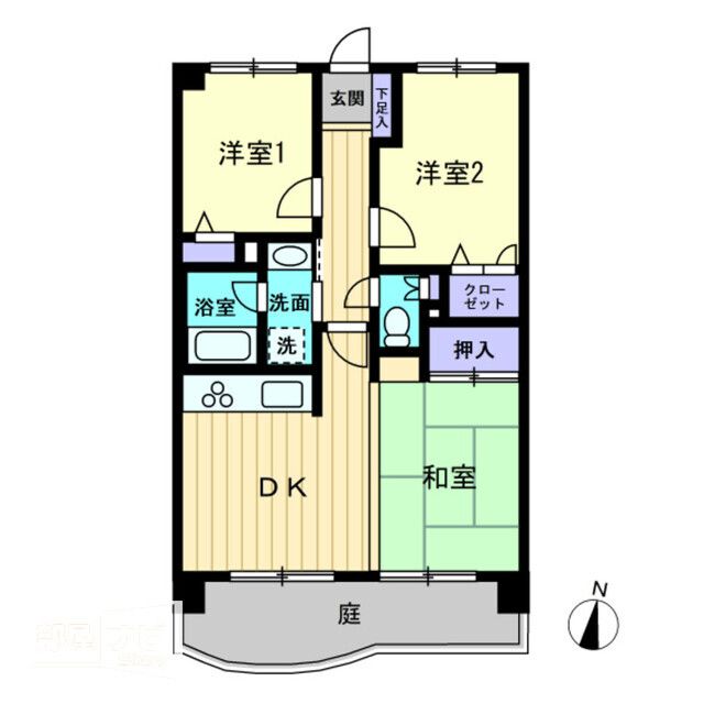 福岡市早良区昭代のマンションの間取り