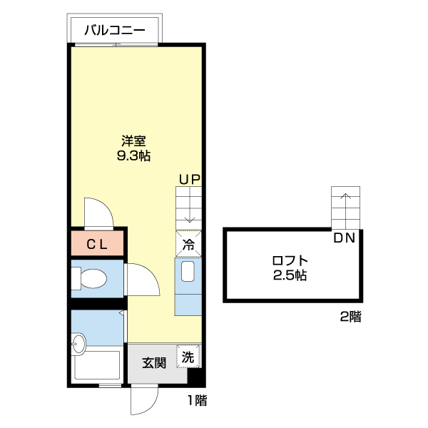 スカイハイツの間取り