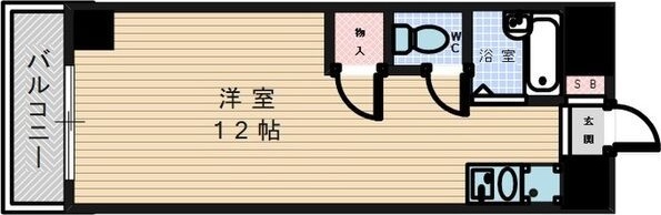 【名古屋市熱田区四番のマンションの間取り】