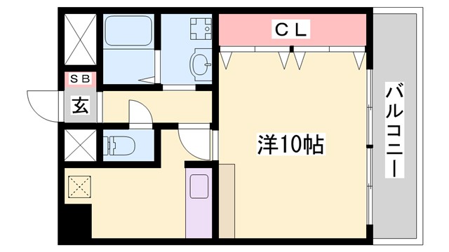 東今宿中村コーポIの間取り