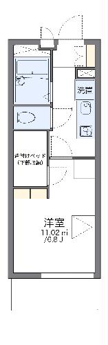 レオパレス砂田橋の間取り