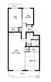 横浜市青葉区榎が丘のマンションの間取り