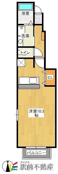 アヴェニール諏訪の間取り