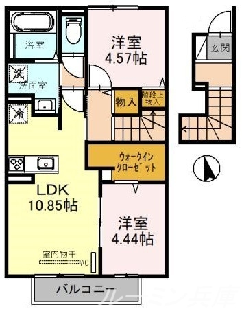 リバーサイドテラスB棟の間取り