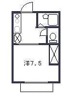 さいたま市桜区大字上大久保のアパートの間取り