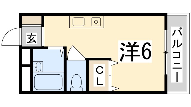 姫路市御立北のマンションの間取り