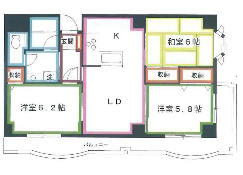 サンシャインＫ＆Ｋマンションの間取り