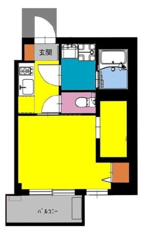 【川崎市幸区南幸町のマンションの間取り】