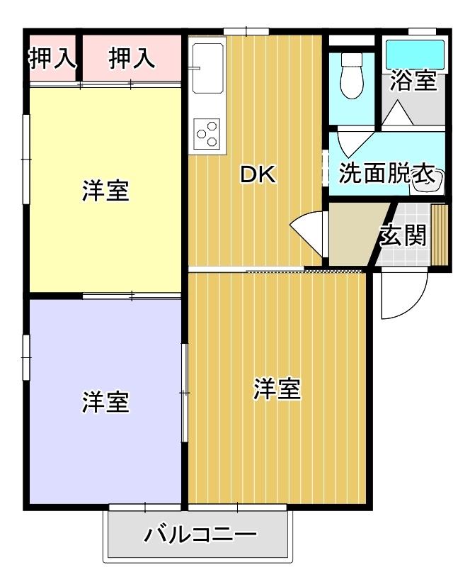 ディアス　A棟の間取り