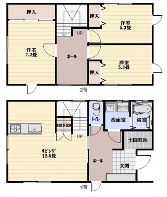 カーサプラタの間取り