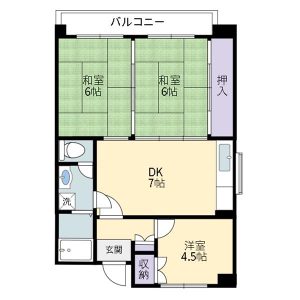 ラフェスタ嫁島の間取り