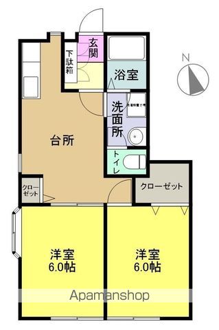 グリーングラスC棟の間取り写真