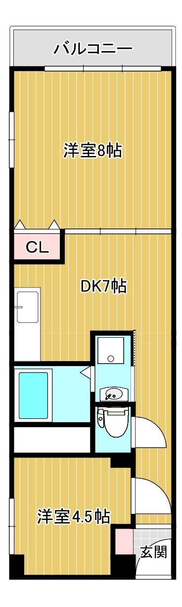 東カングランドマンション第2南林寺シーサイド_間取り_0