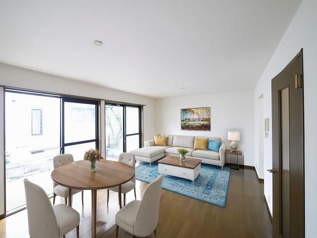 居室・リビング　CGで家具等を配置したもので家具等は含まれません