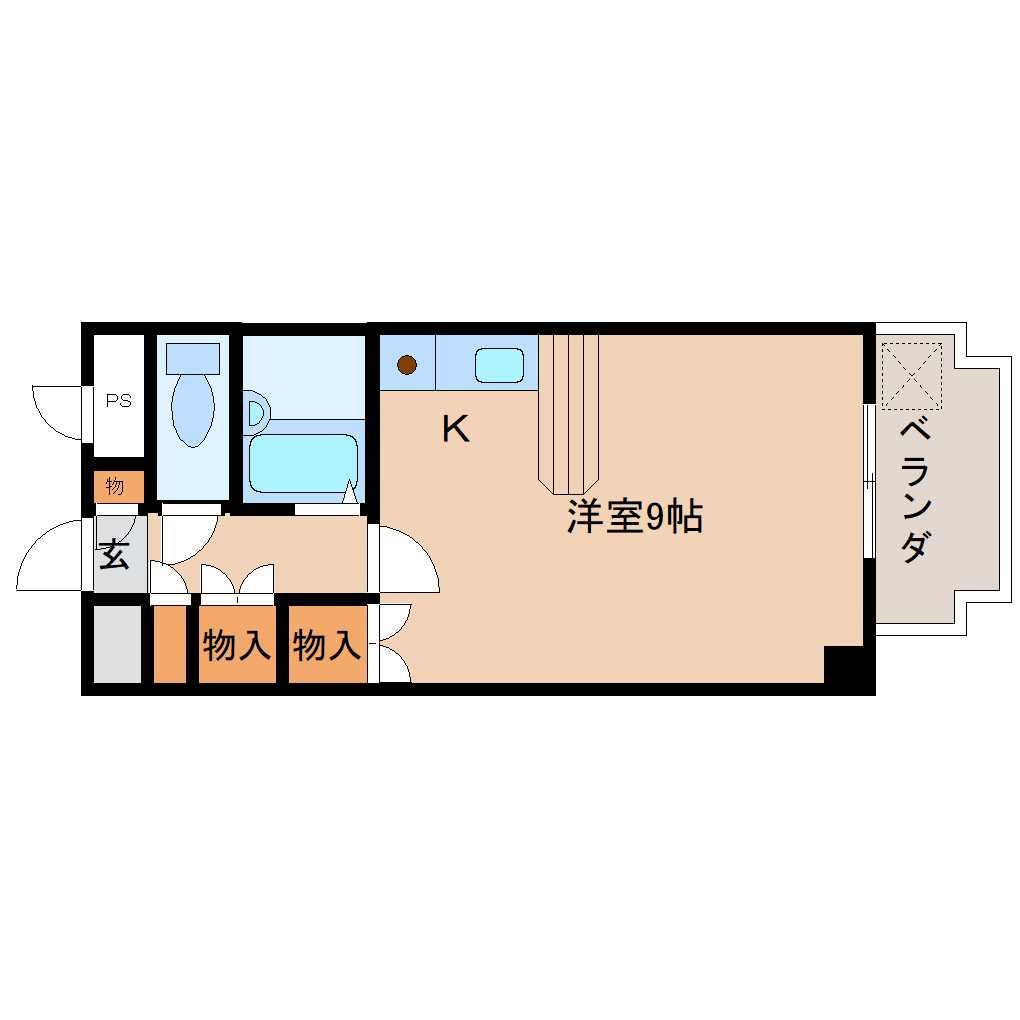 橿原市四条町のマンションの間取り