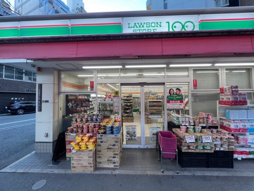 コンビニ　100ローソン立売堀店（コンビニ）まで258m
