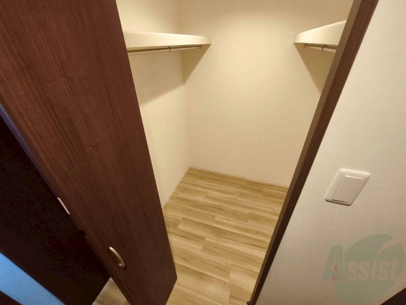 収納　洋室にはクローゼットがあるのですっきり片付きそうです。