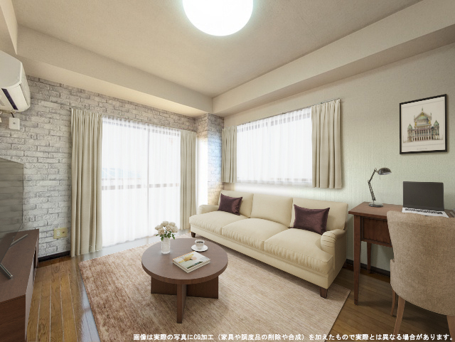 居室・リビング　ＣＧ加工した画像のため実際とは異なる箇所もございますので、あ