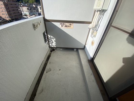 バルコニー　※別部屋の写真です