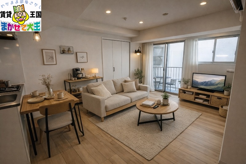 居室・リビング　家具・インテリアはＣＧです