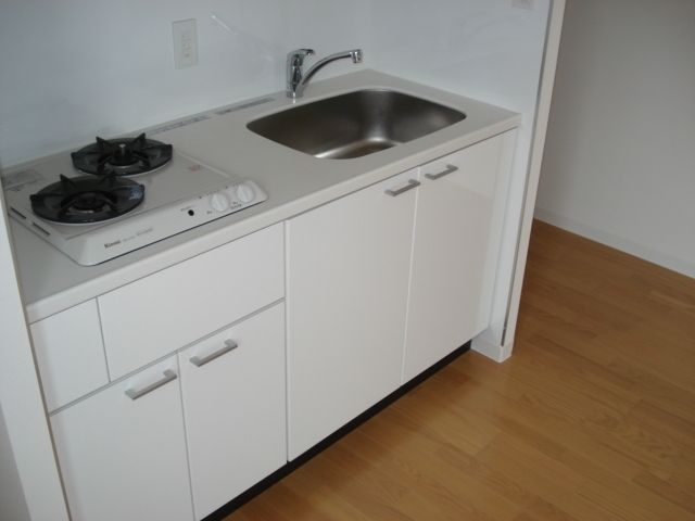 キッチン　２口ガスシステムキッチン