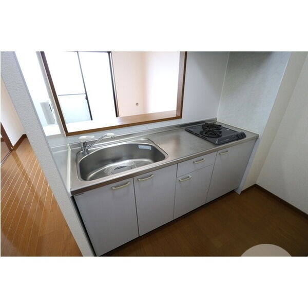 キッチン　２口コンロのシステムキッチン♪